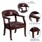Emma and Oliver Conference Chair with Accent Nail Trim and Casters